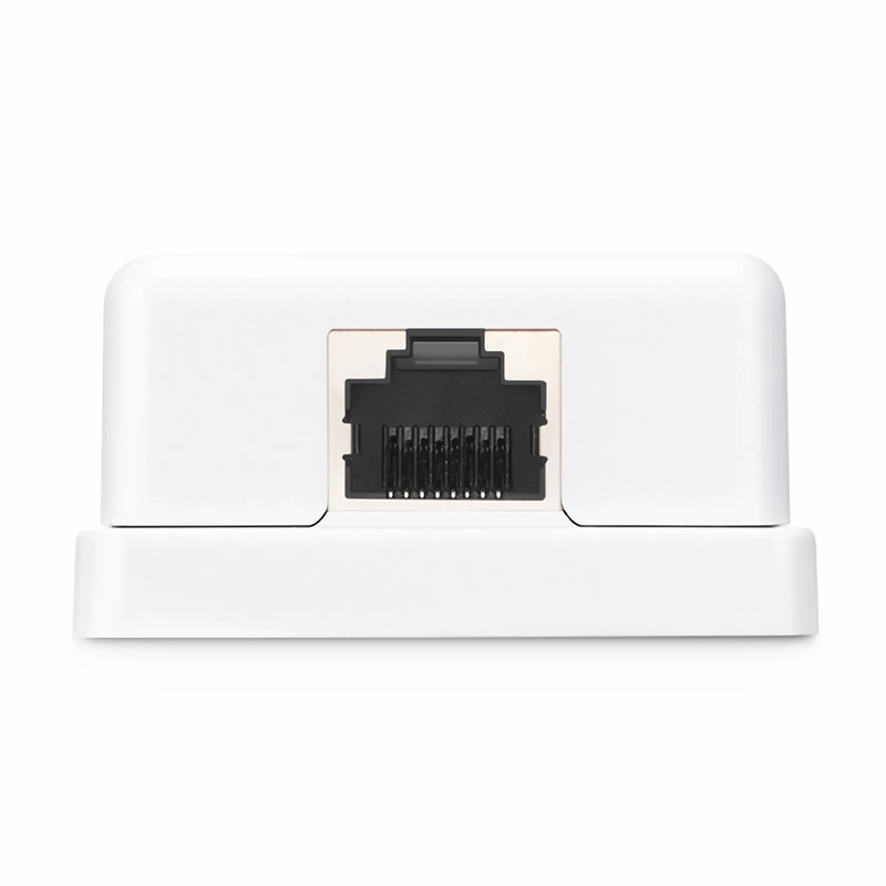 FyberOptix Cat6 RJ45 Shielded Surface Mount Box, 1 Port, White