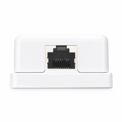 FyberOptix Cat6 RJ45 Shielded Surface Mount Box, 1 Port, White