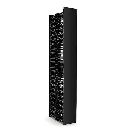 FyberOptix Vertical Dual Sided Cable Manager, 45RU, Bend Radius Finger, 4.9 in. Wide