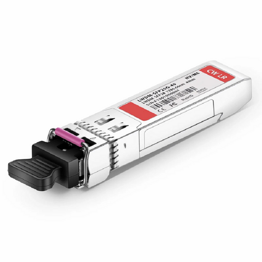 FyberOptix Cisco LWDM-SFP25G-00.05 Compatible SFP28 25G LWDM 1300.05nm 40km DOM Duplex LC/UPC SMF Optical Transceiver Module for Transmission