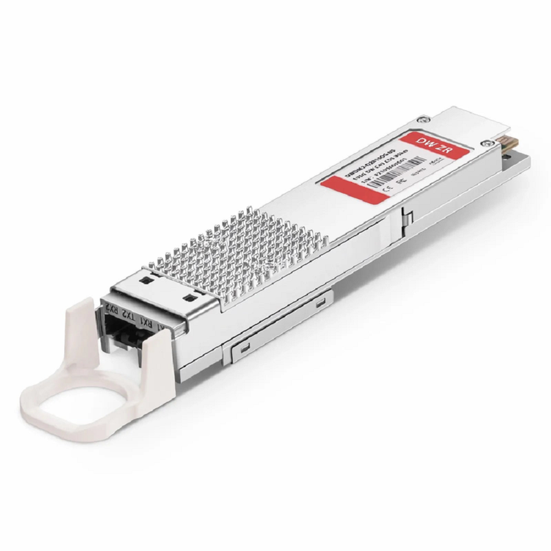FyberOptix Brocade C21 C22 Compatible QSFP28 100G DWDM PAM4 80km (Require EDFA and TDCM) DOM Duplex CS/UPC SMF Optical Transceiver Module for Transmission