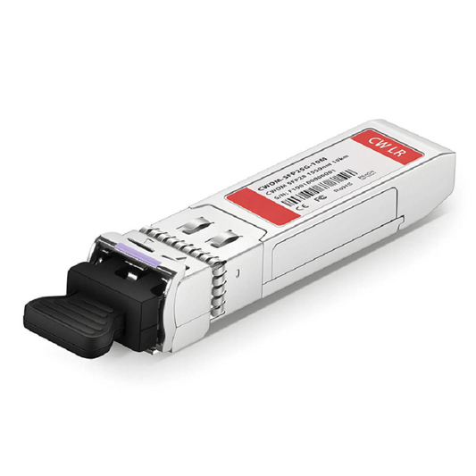 FyberOptix Cisco CWDM-SFP25G-1550-10 Compatible SFP28 25G CWDM 1550nm 10km DOM Duplex LC/UPC SMF Optical Transceiver Module for Transmission