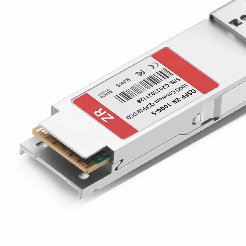 FyberOptix Brocade Compatible QSFP28 DCO 100G DWDM C-band Tunable Coherent 80km DOM Duplex LC/UPC SMF Optical Transceiver Module for Transmission(Industrial)