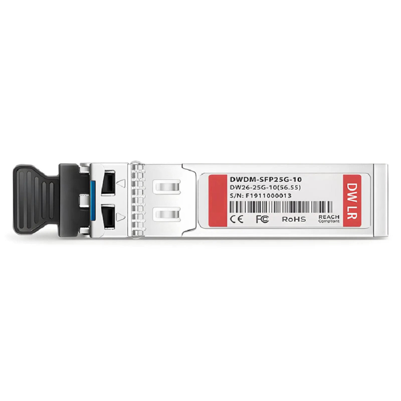 FyberOptix Cisco C35 DWDM-SFP25G-49.32 Compatible SFP28 25G DWDM 1549.32nm 100GHz 10km DOM Duplex LC/UPC SMF Optical Transceiver Module for Transmission