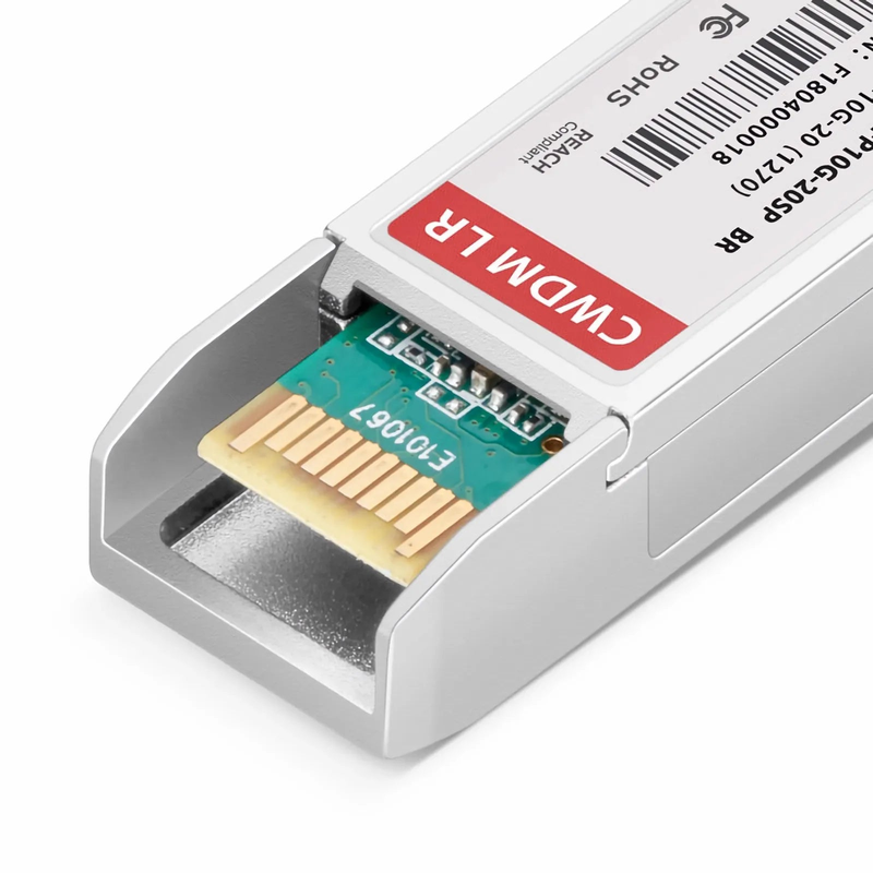 FyberOptix Brocade XBR-SFP10G1270-20 Compatible SFP+ 10G CWDM 1270nm 20km DOM Duplex LC/UPC SMF Optical Transceiver Module for Transmission