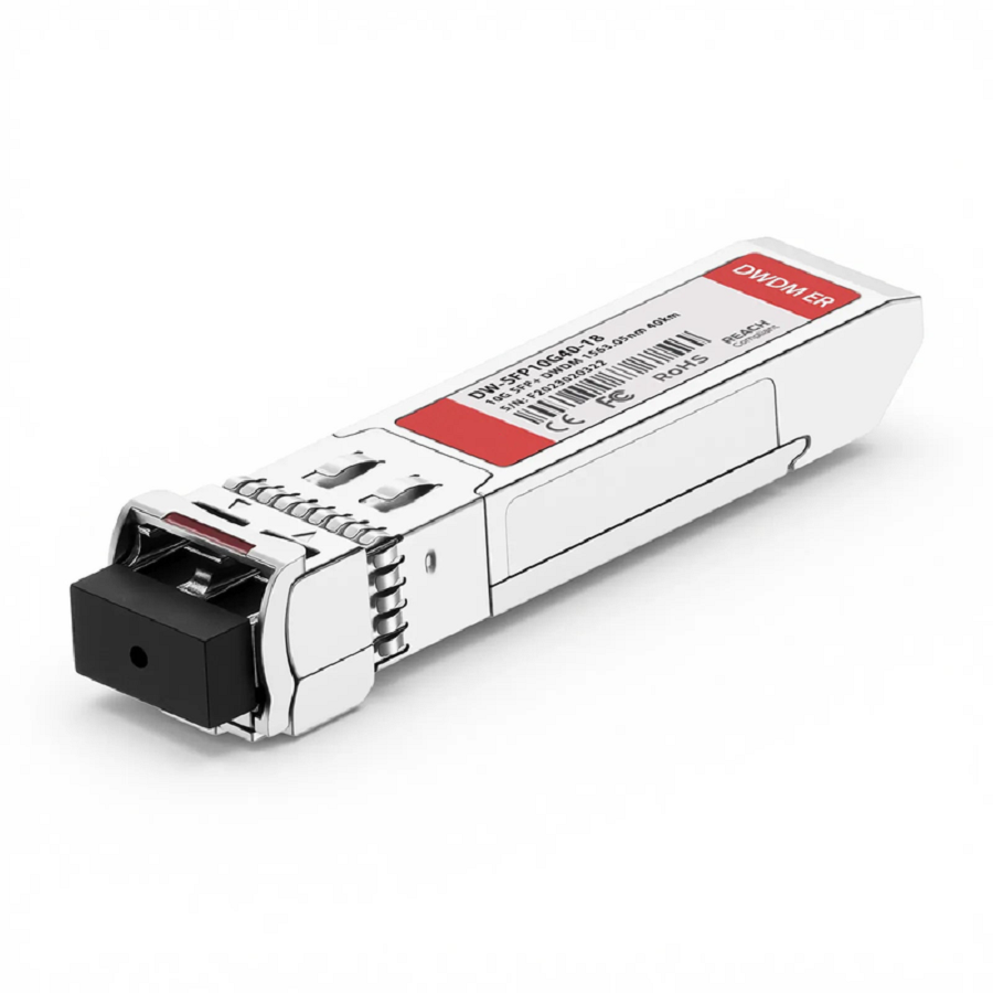 FyberOptix Cisco C18 DWDM-SFP10G-63.05 Compatible SFP+ 10G DWDM 1563.05nm 100GHz 40km DOM Duplex LC/UPC SMF Optical Transceiver Module for Transmission
