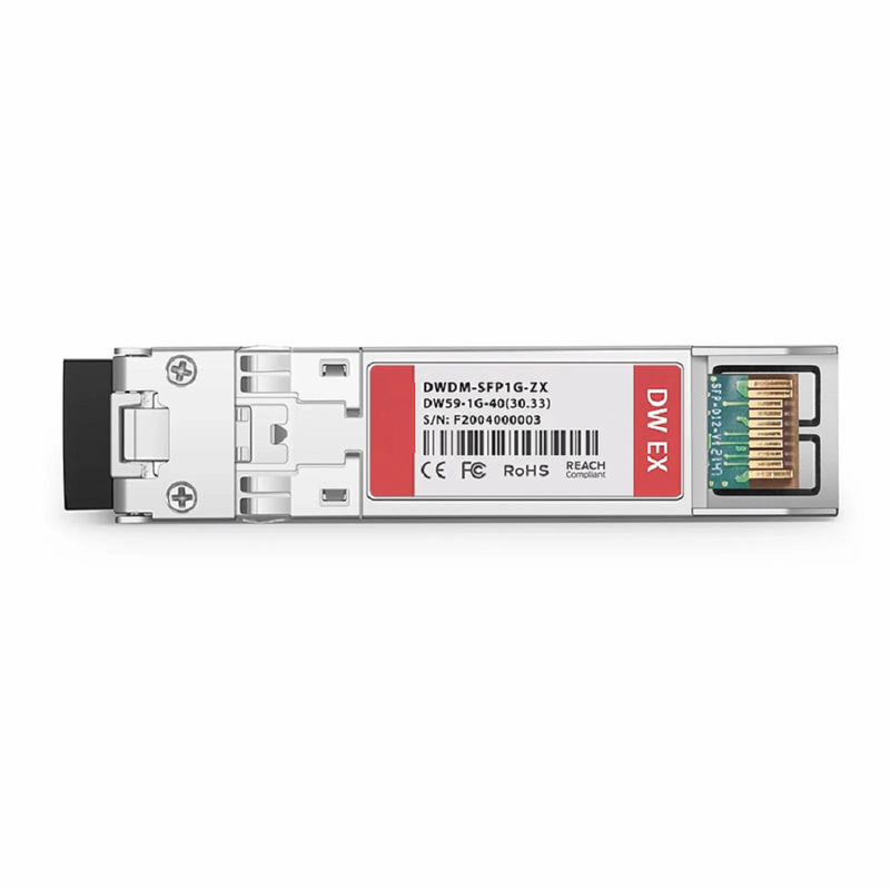 FyberOptix Cisco C38 DWDM-SFP-4692-40 Compatible SFP 1000BASE-DWDM 1546.92nm 100GHz 40km DOM Duplex LC/UPC SMF Optical Transceiver Module for Transmission