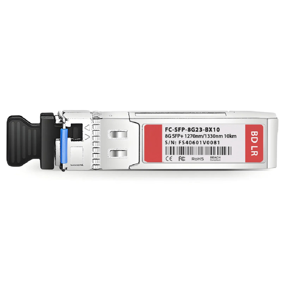 FyberOptix Brocade Compatible SFP+ 8GBASE-BX-U Fibre Channel BiDi 1270nm-TX/1330nm-RX 10km DOM Simplex LC/UPC SMF Optical Transceiver Module