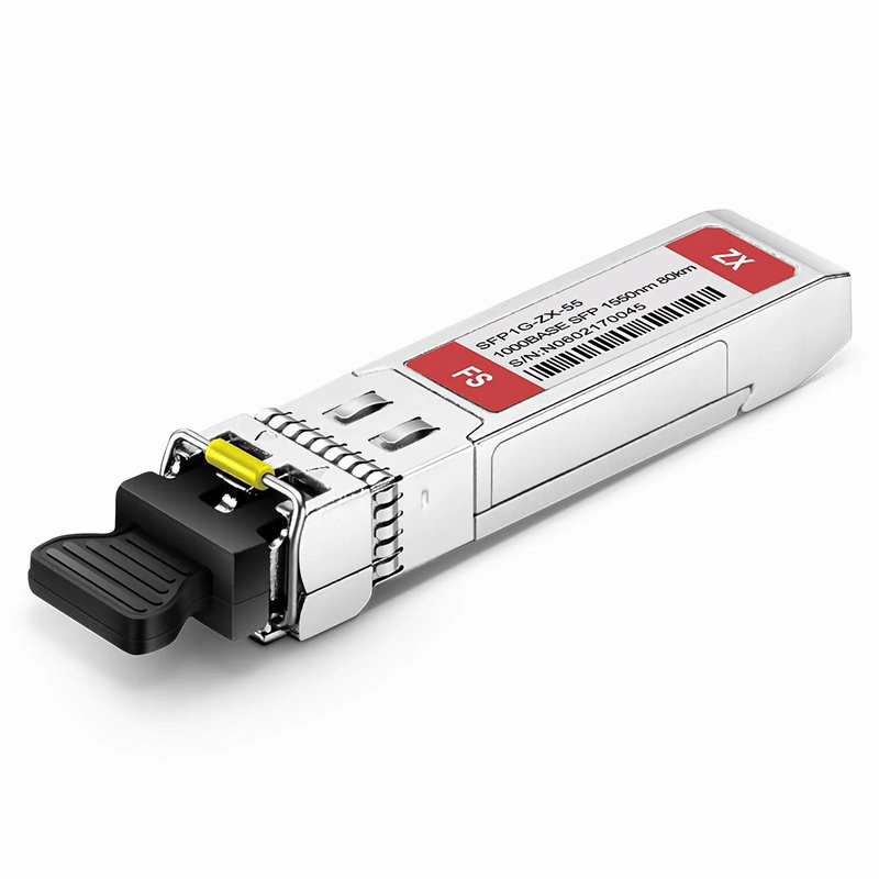 FyberOptix Avago Compatible 1000BASE-ZX SFP 1550nm 80km DOM Duplex LC/UPC SMF Optical Transceiver Module
