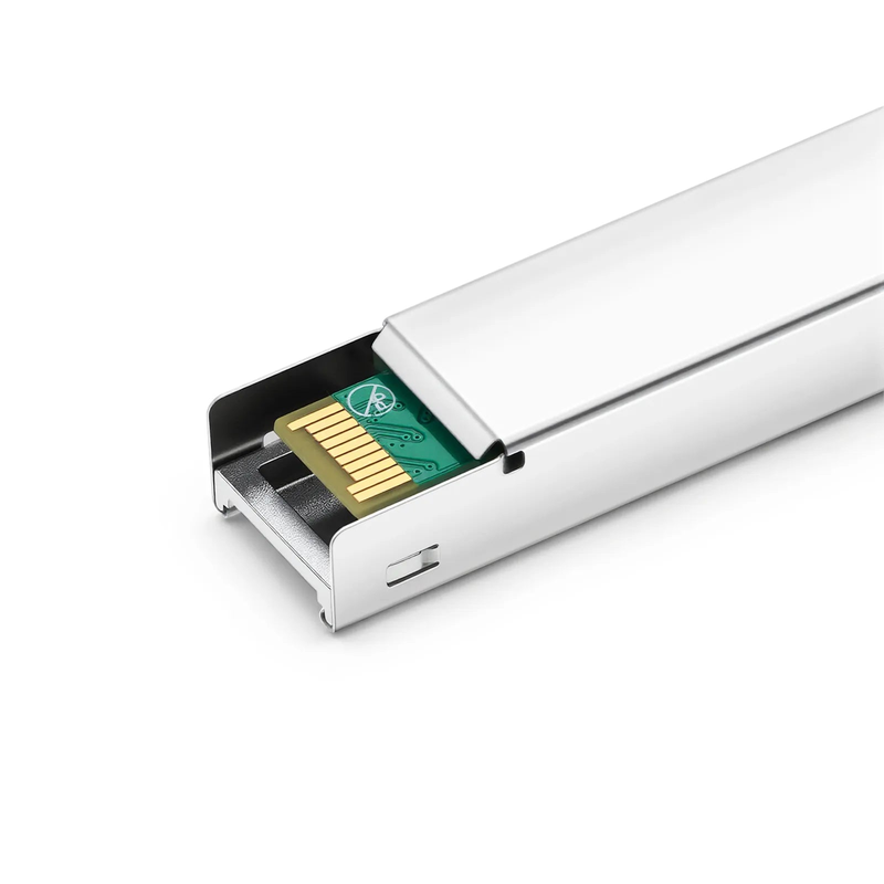 FyberOptix NETGEAR Compatible 1000BASE-BX-U SFP BiDi 1310nm-TX/1490nm-RX 20km DOM Simplex LC/UPC SMF Optical Transceiver Module