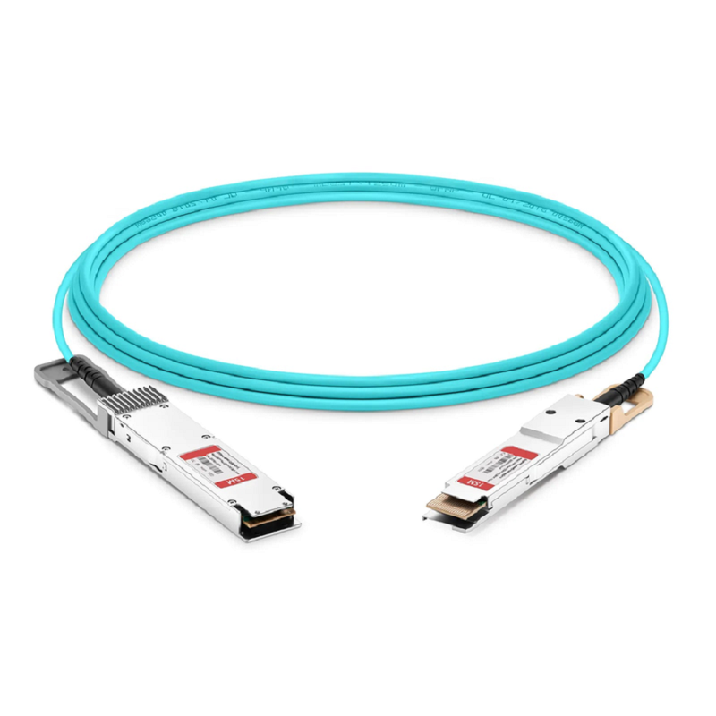 FyberOptix 100m (328ft) NVIDIA/Mellanox MFS1S00-H100V Compatible 200G QSFP56 4 x 50G PAM4 InfiniBand HDR Active Optical Cable for Quantum Switches and ConnectX-6 HCA