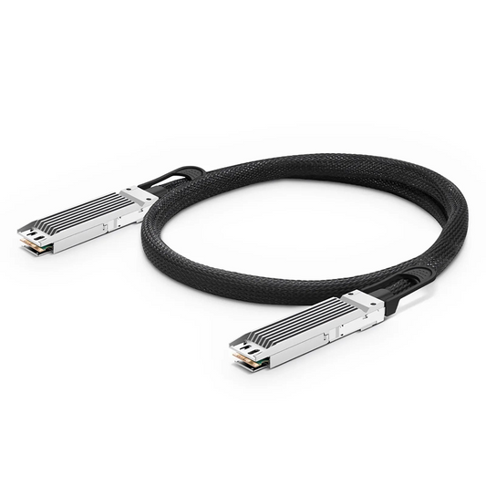 FyberOptix 1m (3ft) NVIDIA/Mellanox MCP4Y10-N001 Compatible 800G OSFP 8 x 100G PAM4 Finned Top InfiniBand NDR Passive Direct Attach Copper Twinax Cable for Quantum-2 Switches