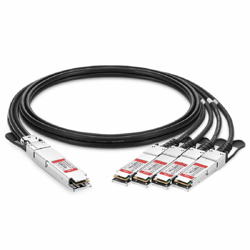 FyberOptix 2m (7ft) NVIDIA/Mellanox MCP7Y40-N002 Compatible 800G OSFP 8 x 100G PAM4 Finned Top to 4 x 200G QSFP112 2 x 100G PAM4 InfiniBand NDR Passive Direct Attach Copper Breakout Cable for Quantum-2 Switches and ConnectX-7 HCA