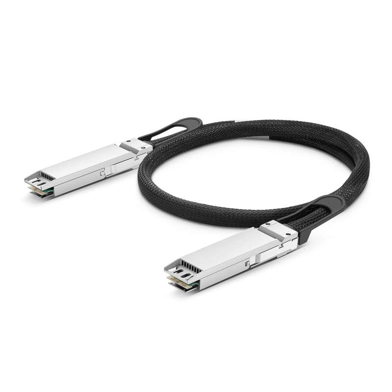 FyberOptix 0.5m (2ft) NVIDIA/Mellanox Compatible 1.6T OSFP224 8 x 200G PAM4 Closed Finned Top InfiniBand XDR Passive Direct Attach Copper Twinax Cable