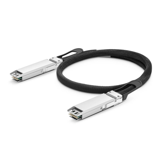FyberOptix 0.5m (2ft) NVIDIA/Mellanox Compatible 1.6T OSFP224 8 x 200G PAM4 Closed Finned Top InfiniBand XDR Passive Direct Attach Copper Twinax Cable