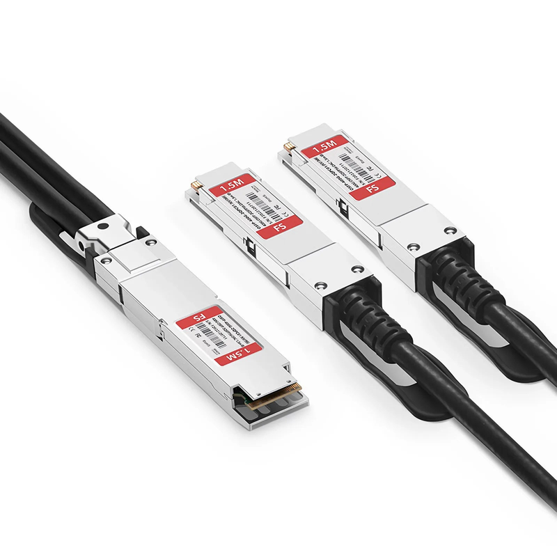 FyberOptix 1m (3ft) NVIDIA/Mellanox MCP7Y60-H001 Compatible 400G OSFP 8 x 50G PAM4 Finned Top to 2 x 200G QSFP56 4 x 50G PAM4 InfiniBand HDR Passive Direct Attach Copper Breakout Cable for Quantum-2 Switches and ConnectX-6 HCA