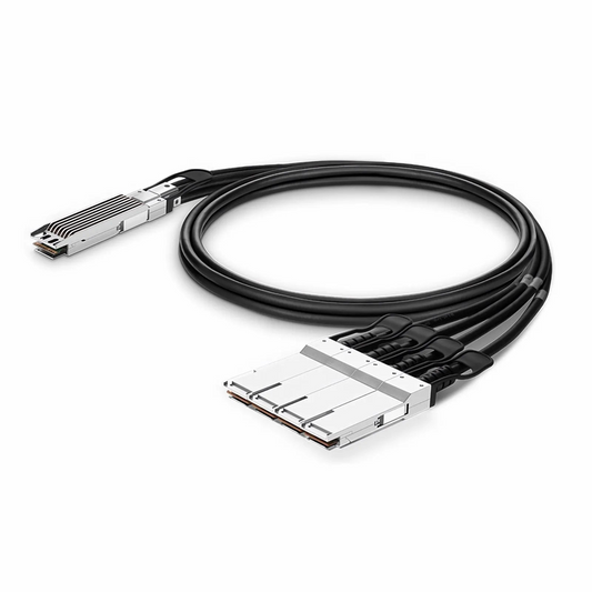 FyberOptix 1.5m (5ft) NVIDIA/Mellanox MCP7Y70-H01A Compatible 400G OSFP 8 x 50G PAM4 Finned Top to 4 x 100G QSFP56 2 x 50G PAM4 InfiniBand HDR Passive Direct Attach Copper Breakout Cable for Quantum-2 Switches and ConnectX-6 HCA