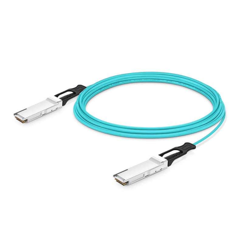 FyberOptix 30m (98ft) NVIDIA/Mellanox Compatible 400G QSFP112 4 x 100G PAM4 InfiniBand NDR Active Optical Cable for ConnectX-7 HCA