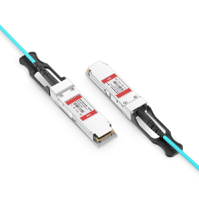 FyberOptix 2m (7ft) NVIDIA/Mellanox Compatible 400G QSFP112 4 x 100G PAM4 InfiniBand NDR Active Optical Cable for ConnectX-7 HCA