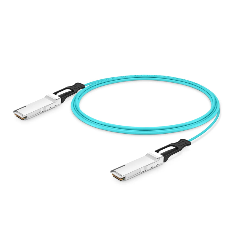 FyberOptix 7m (23ft) NVIDIA/Mellanox Compatible 400G QSFP112 4 x 100G PAM4 InfiniBand NDR Active Optical Cable for ConnectX-7 HCA