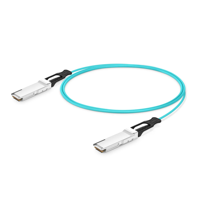 FyberOptix 1m (3ft) NVIDIA/Mellanox Compatible 400G QSFP112 4 x 100G PAM4 InfiniBand NDR Active Optical Cable for ConnectX-7 HCA