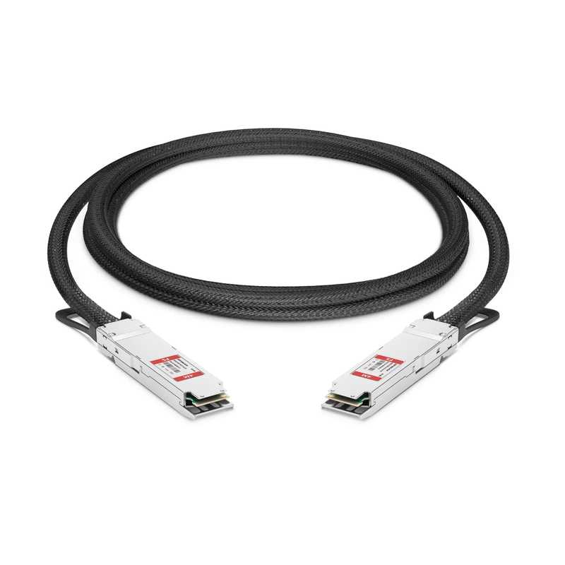 FyberOptix 4m (13ft) NVIDIA/Mellanox MCA4J80-N004 Compatible 800G Twin-port OSFP 8 x 100G PAM4 Finned Top InfiniBand NDR Active Direct Attach Copper Twinax Cable for Quantum-2 Switches