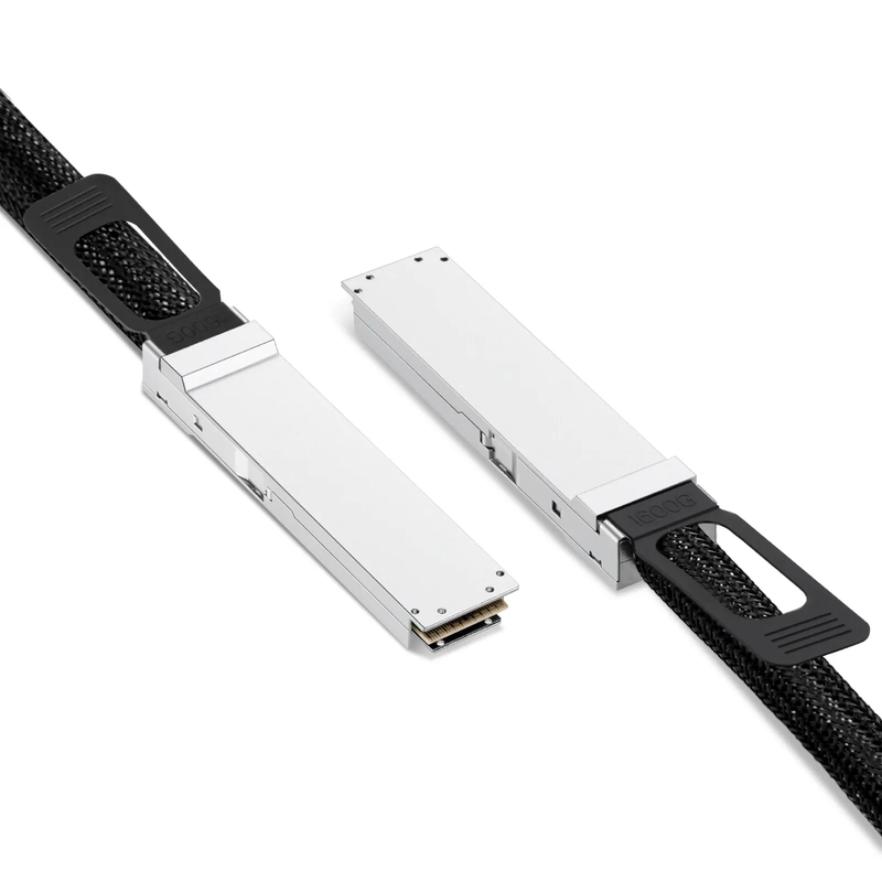 FyberOptix 1m (3ft) NVIDIA/Mellanox MCA4K00-X001 Compatible 1.6T OSFP224 8 x 200G PAM4 Flat Top InfiniBand XDR Active Direct Attach Copper Twinax Cable