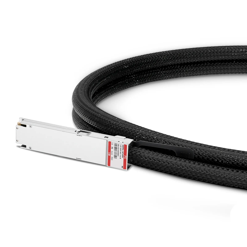 FyberOptix 1m (3ft) NVIDIA/Mellanox MCA4K00-X001 Compatible 1.6T OSFP224 8 x 200G PAM4 Flat Top InfiniBand XDR Active Direct Attach Copper Twinax Cable