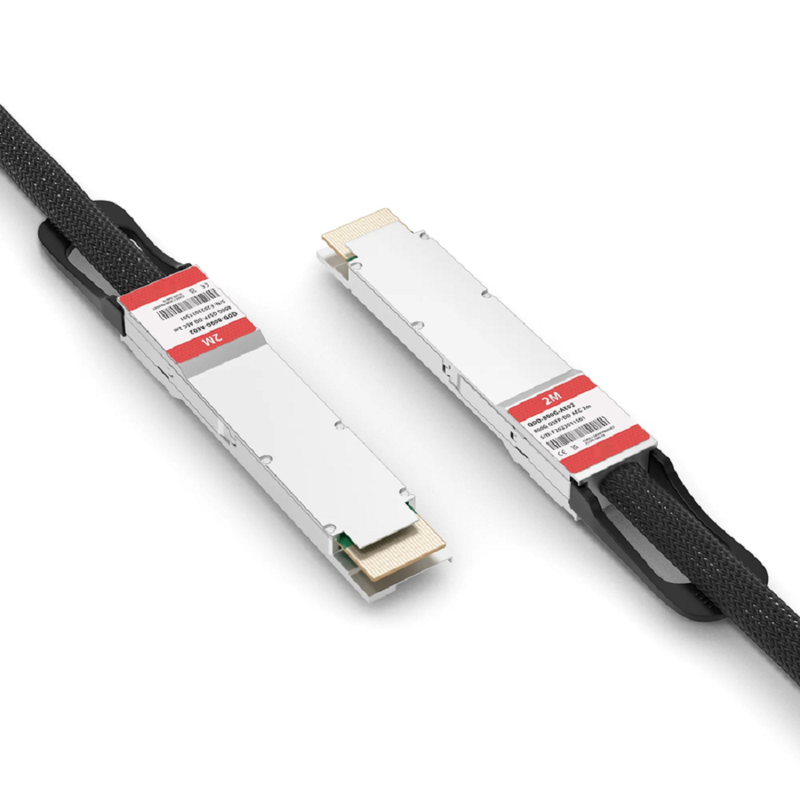 FyberOptix 5m (16ft) NVIDIA/Mellanox MCA7J50-H005R Compatible 200G QSFP56 4 x 50G PAM4 to 2 x 100G QSFP56 2 x 50G PAM4 InfiniBand HDR Active Direct Attach Copper Breakout Cable for Quantum Switches and ConnectX-6 HCA