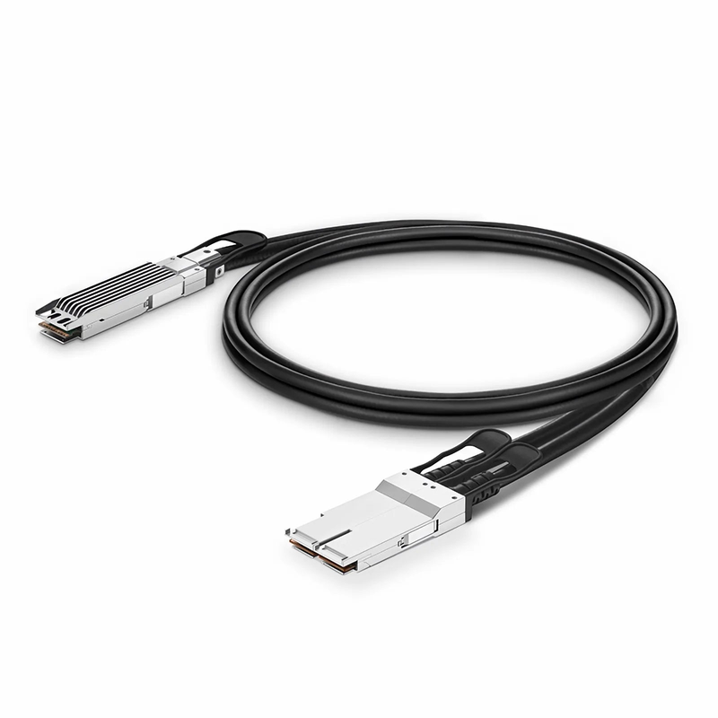 FyberOptix 1m (3ft) NVIDIA/Mellanox MCP7Y60-H001 Compatible 400G OSFP 8 x 50G PAM4 Finned Top to 2 x 200G QSFP56 4 x 50G PAM4 InfiniBand HDR Passive Direct Attach Copper Breakout Cable for Quantum-2 Switches and ConnectX-6 HCA