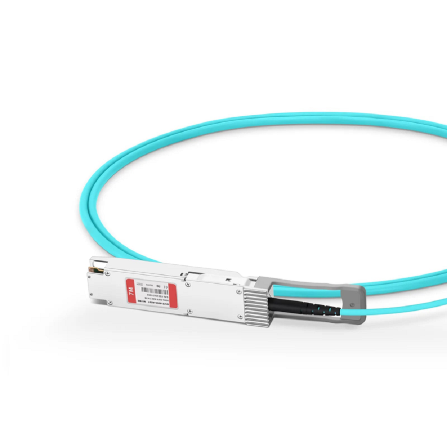 FyberOptix 7m (23ft) NVIDIA/Mellanox Compatible 800G OSFP 8 x 100G PAM4 Finned Top InfiniBand NDR Active Optical Cable for Quantum-2 Switches