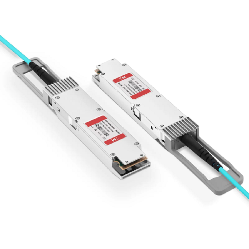 FyberOptix 15m (49ft) NVIDIA/Mellanox Compatible 800G OSFP 8 x 100G PAM4 Finned Top InfiniBand NDR Active Optical Cable for Quantum-2 Switches