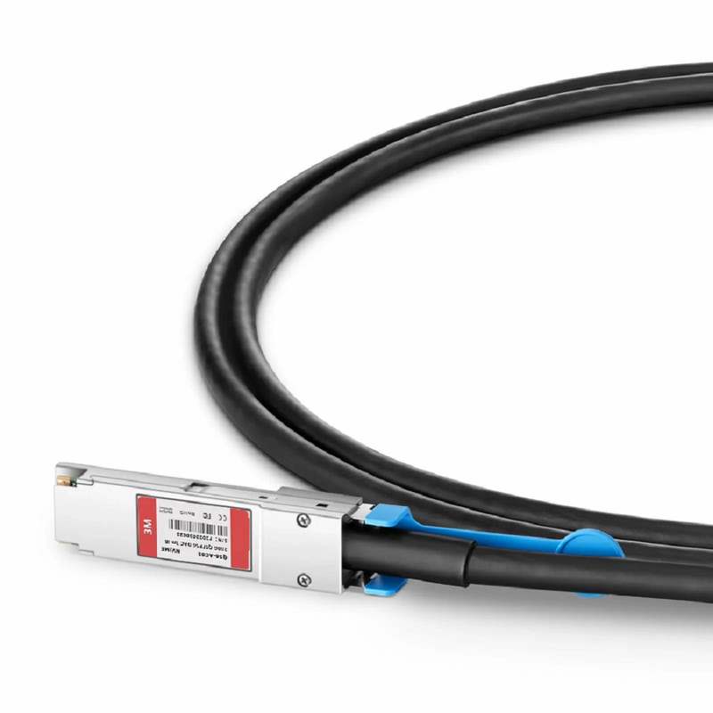 FyberOptix 7m (23ft) NVIDIA/Mellanox MCA1J00-H007E Compatible 200G QSFP56 4 x 50G PAM4 InfiniBand HDR Active Direct Attach Copper Twinax Cable for Quantum Switches and ConnectX-6 HCA
