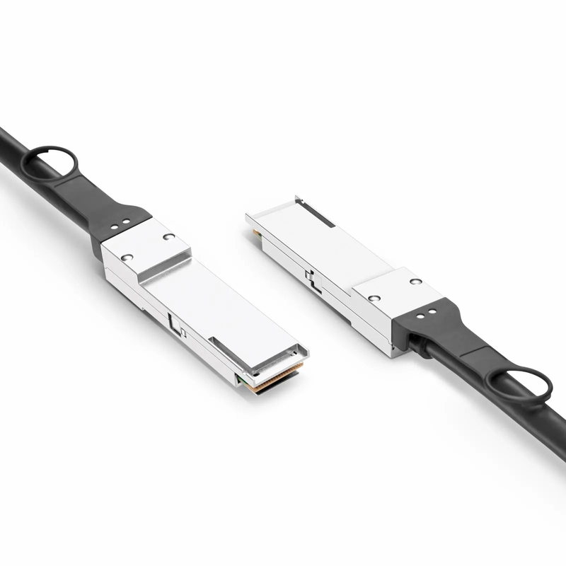 FyberOptix 0.5m (2ft) NVIDIA/Mellanox MCP1650-H00AE30 Compatible 200G QSFP56 4 x 50G PAM4 InfiniBand HDR Passive Direct Attach Copper Twinax Cable for Quantum Switches and ConnectX-6 HCA