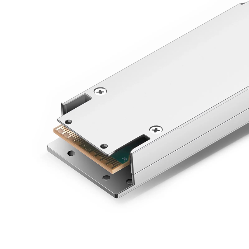 FyberOptix NVIDIA/Mellanox MMS4X00-NS400 Compatible 400GBASE-DR4 OSFP Flat Top 4 x 100G PAM4 1310nm 500m DOM MPO-12/APC SMF InfiniBand NDR Optical Transceiver Module for ConnectX-7 HCA