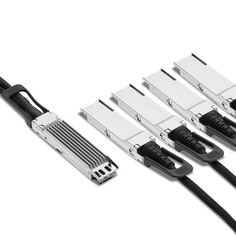 FyberOptix 4m (13ft) NVIDIA/Mellanox MCA7J75-N004 Compatible 800G Twin-port OSFP 8 x 100G PAM4 Finned Top to 4 x 200G QSFP112 2 x 100G PAM4 InfiniBand NDR Active Direct Attach Copper Breakout Cable for Quantum-2 Switches and ConnectX-7 HCA
