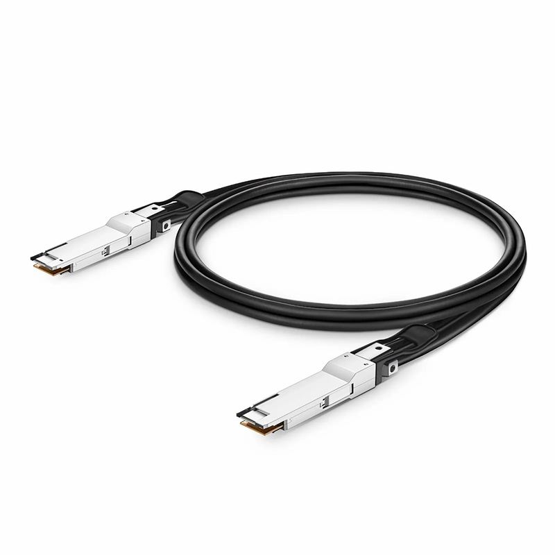 FyberOptix 2m (7ft) Dell 470-ADFD Compatible 200G QSFP-DD 8 x 25G NRZ Passive Direct Attach Copper Twinax Cable
