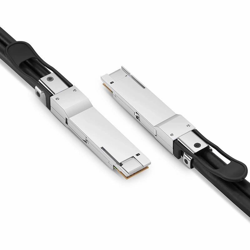 FyberOptix 2m (7ft) Dell 470-ADFD Compatible 200G QSFP-DD 8 x 25G NRZ Passive Direct Attach Copper Twinax Cable