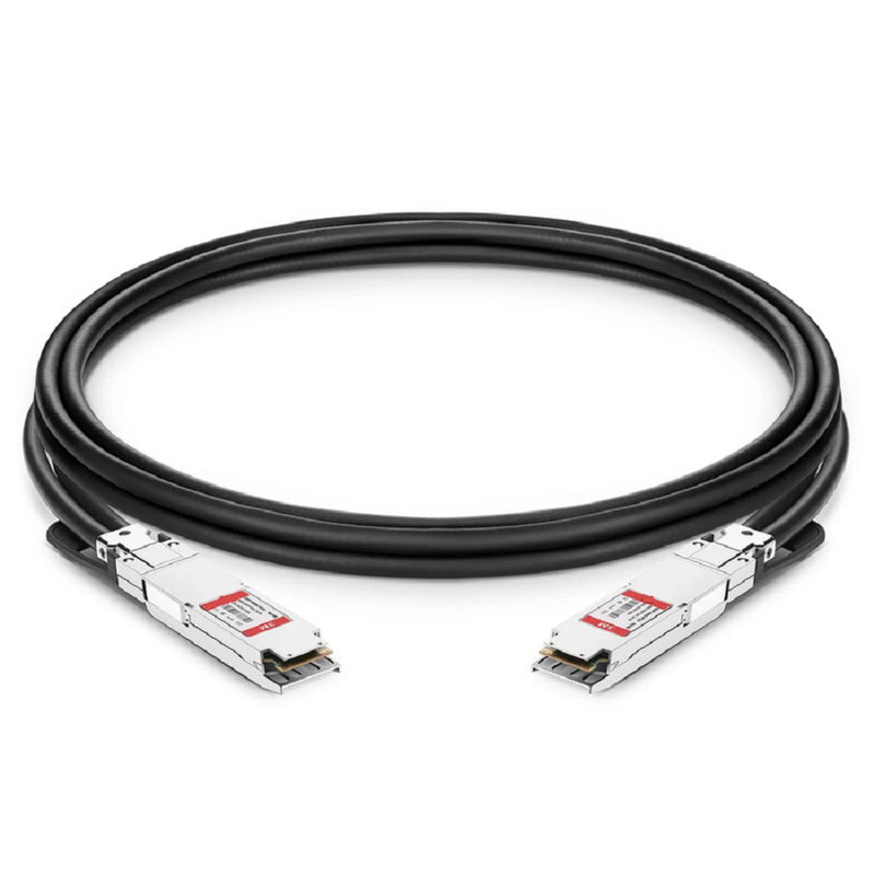 FyberOptix 1.5m (5ft) Dell 470-ADFD Compatible 200G QSFP-DD 8 x 25G NRZ Passive Direct Attach Copper Twinax Cable