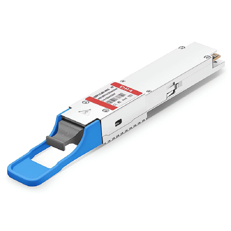 FyberOptix NVIDIA/Mellanox Compatible 400GBASE-DR4 QSFP112 4 x 100G PAM4 1310nm 500m DOM MPO-12/APC SMF Ethernet Optical Transceiver Module, Breakout to 4 x 100G-DR