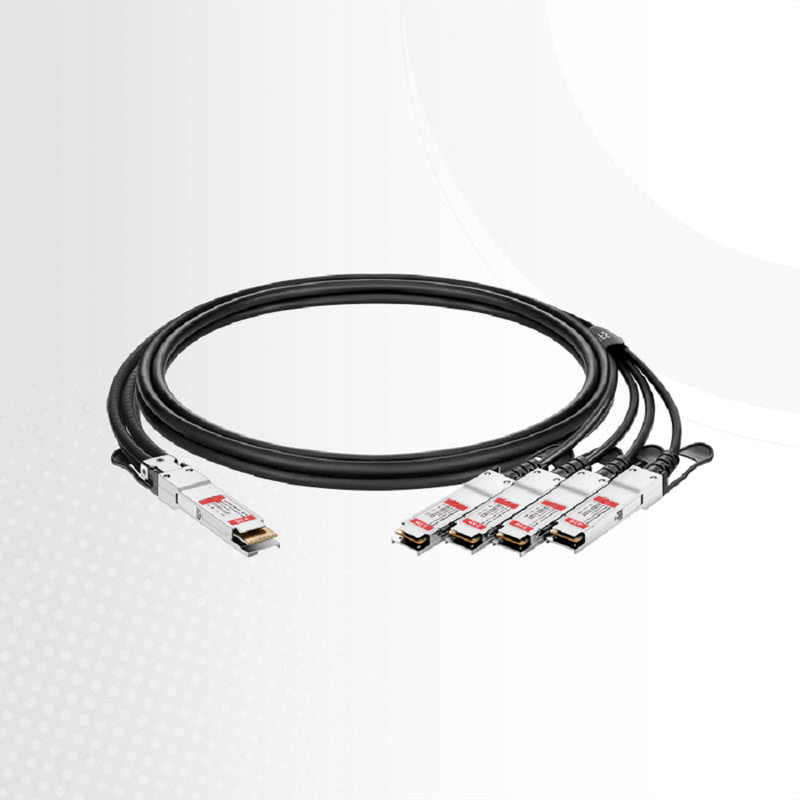 FyberOptix 2m (7ft) Juniper Networks Compatible 400G QSFP-DD 8 x 50G PAM4 to 4 x 100G QSFP56 2 x 50G PAM4 Passive Direct Attach Copper Breakout Cable