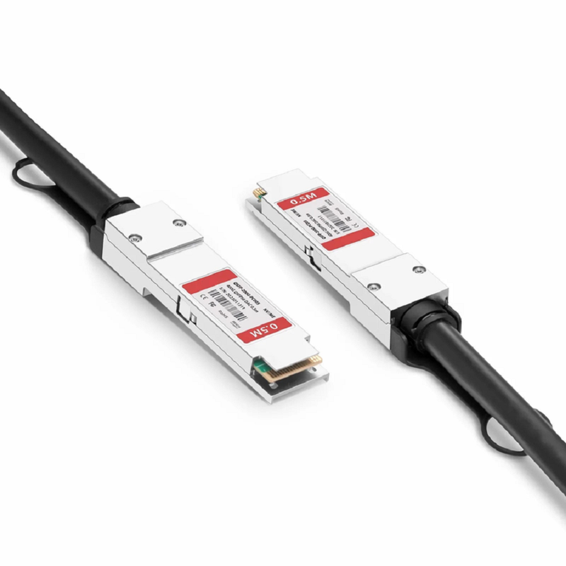 FyberOptix 3m (10ft) NVIDIA/Mellanox Compatible 400G OSFP 8 x 50G PAM4 Flat Top to 400G QSFP-DD 8 x 50G PAM4 Ethernet Passive Direct Attach Copper Twinax Cable