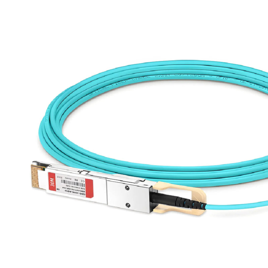 FyberOptix 30m (98ft) Dell Compatible 200G QSFP-DD 8 x 25G NRZ Active Optical Cable