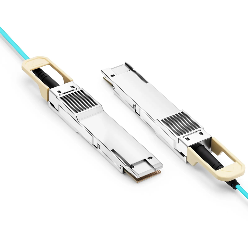 FyberOptix 10m (33ft) Cisco QDD-400-AOC10M Compatible 400G QSFP-DD 8 x 50G PAM4 Active Optical Cable