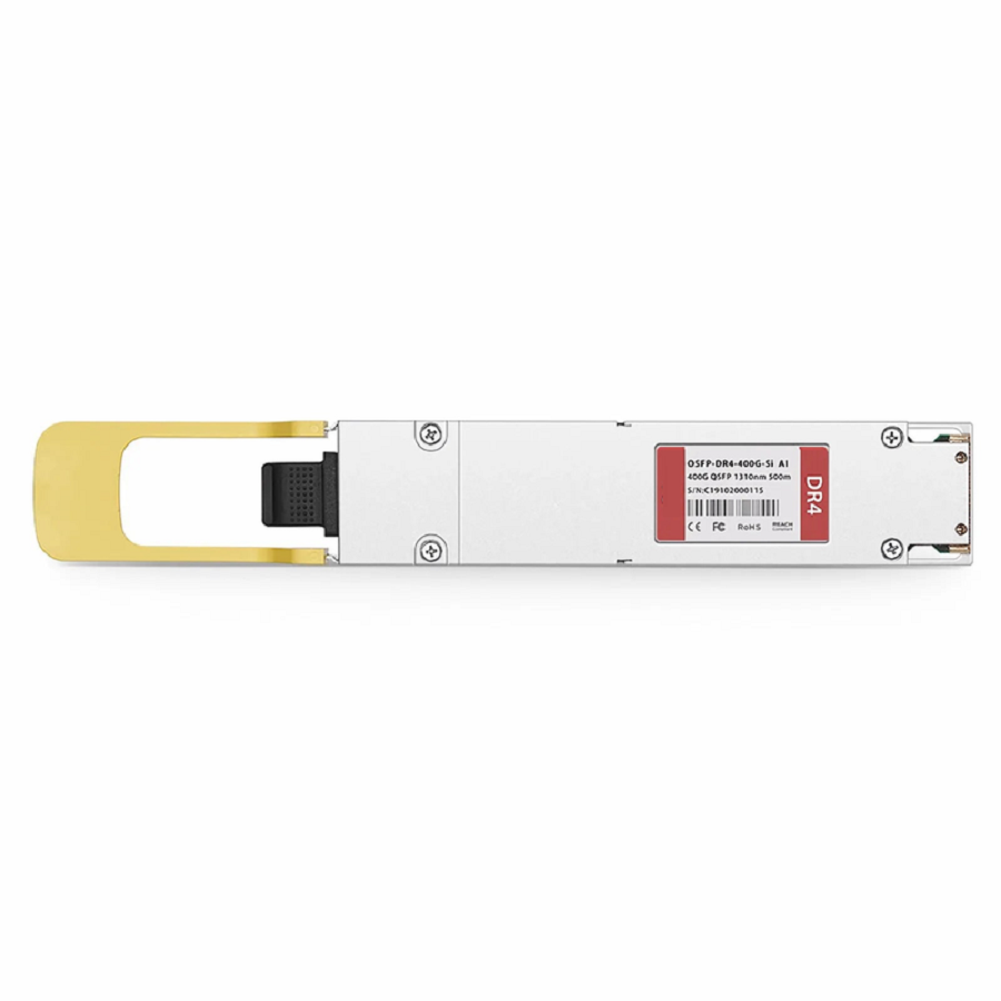 FyberOptix Arista Networks OSFP-400G-DR4 Compatible 400GBASE-DR4 OSFP Finned Top 8 x 50G PAM4 1310nm 500m DOM MPO-12/APC SMF SiPh-Based Optical Transceiver Module, Breakout to 4 x 100G-DR