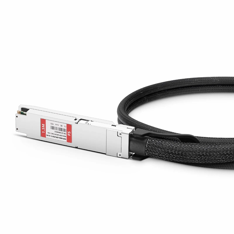 FyberOptix 1.5m (5ft) NVIDIA/Mellanox MCP7Y00-N01A Compatible 800G OSFP 8 x 100G PAM4 Finned Top to 2 x 400G OSFP 4 x 100G PAM4 Flat Top Ethernet Passive Direct Attach Copper Breakout Cable