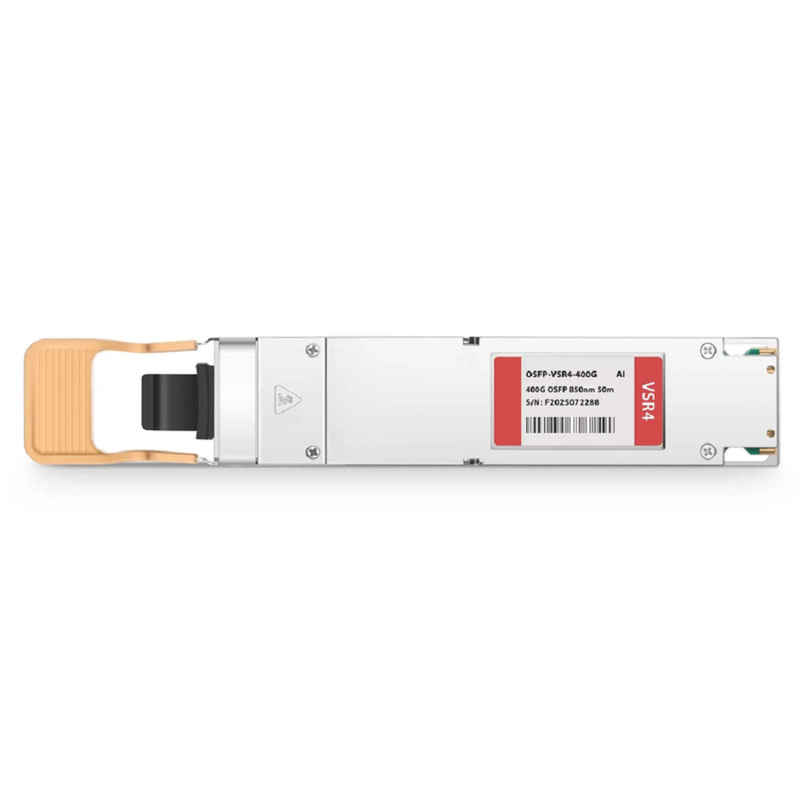 FyberOptix Generic Compatible 400GBASE-VSR4 OSFP Finned Top 8 x 50G PAM4 850nm 50m DOM MPO-12/APC MMF Optical Transceiver Module