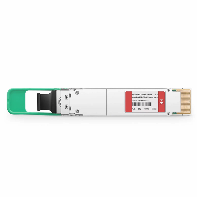 FyberOptix Arista Networks Compatible 400GBASE-FR QSFP-DD 8 x 50G PAM4 1310nm 2km DOM MPO-12/APC SMF SiPh-Based Optical Transceiver Module, Breakout to 4 x 100G-FR