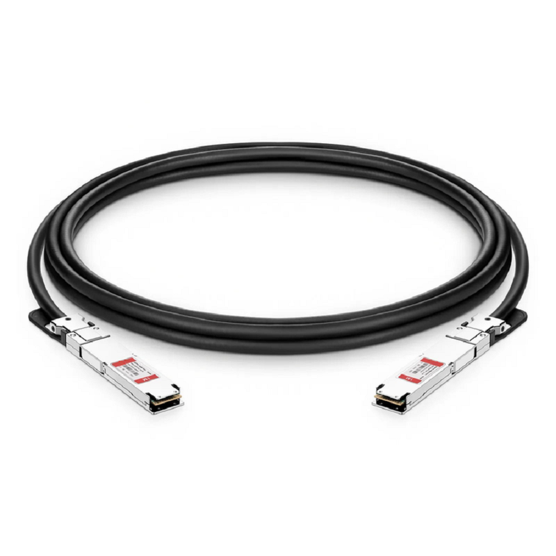 FyberOptix 1.5m (5ft) NVIDIA/Mellanox Compatible 400G OSFP 8 x 50G PAM4 Flat Top Ethernet Passive Direct Attach Copper Twinax Cable