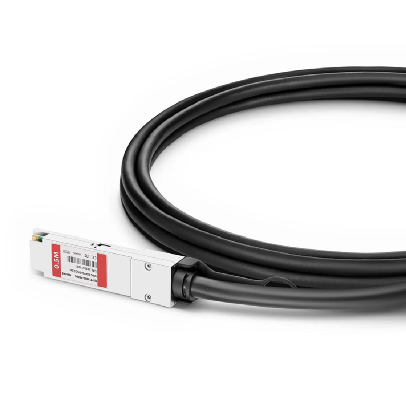 FyberOptix 5m (16ft) 400G QSFP-DD 8 x 50G PAM4 to 2 x 200G QSFP56 4 x 50G PAM4 Active Direct Attach Copper Breakout Cable for FS Switches